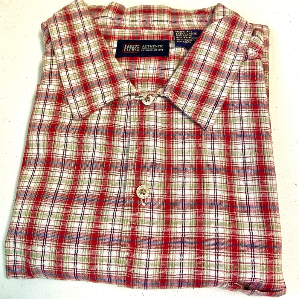 Faded Glory Men’s Button Front Shirt